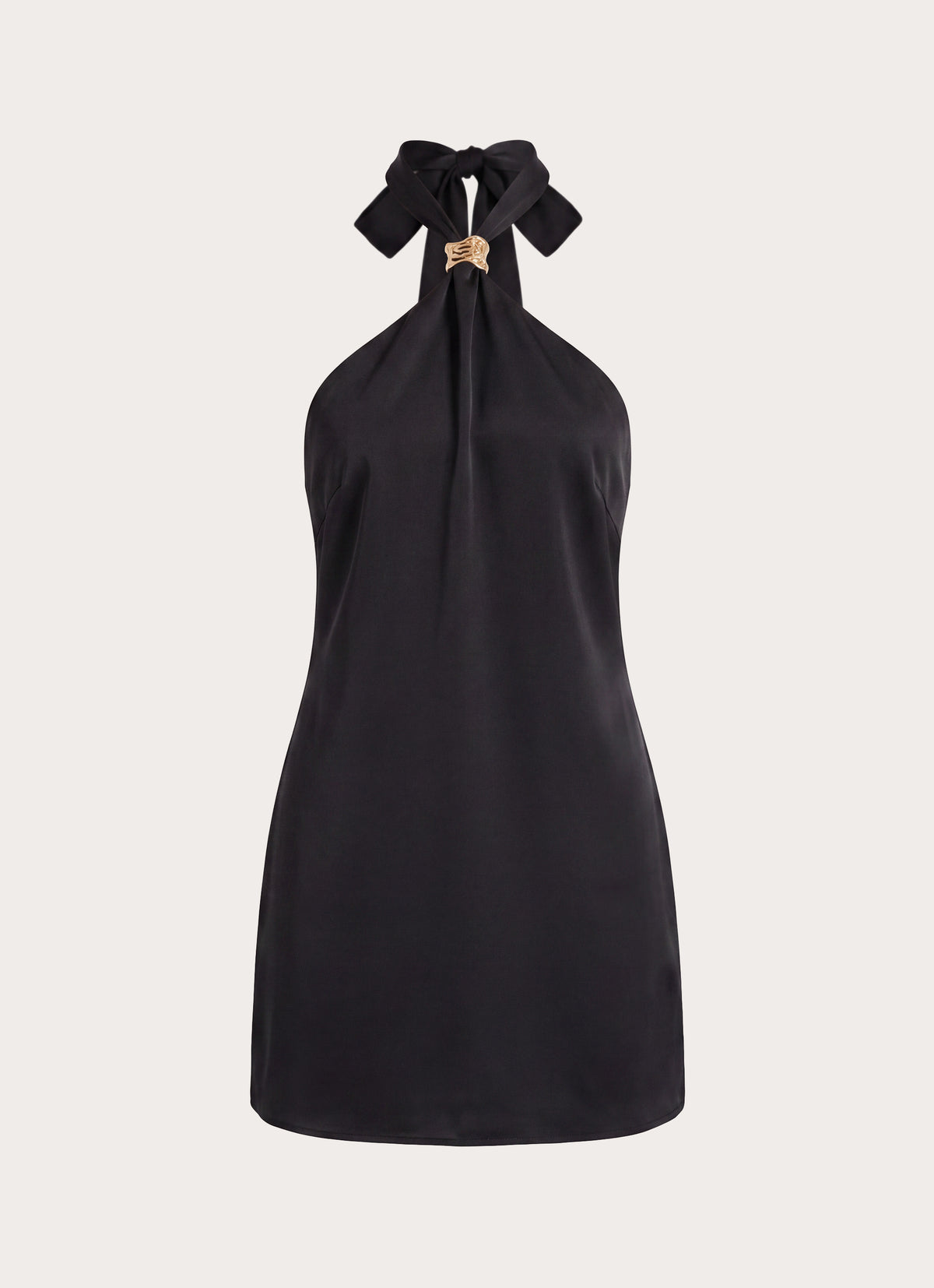 Lexia Halter Mini Dress - Black