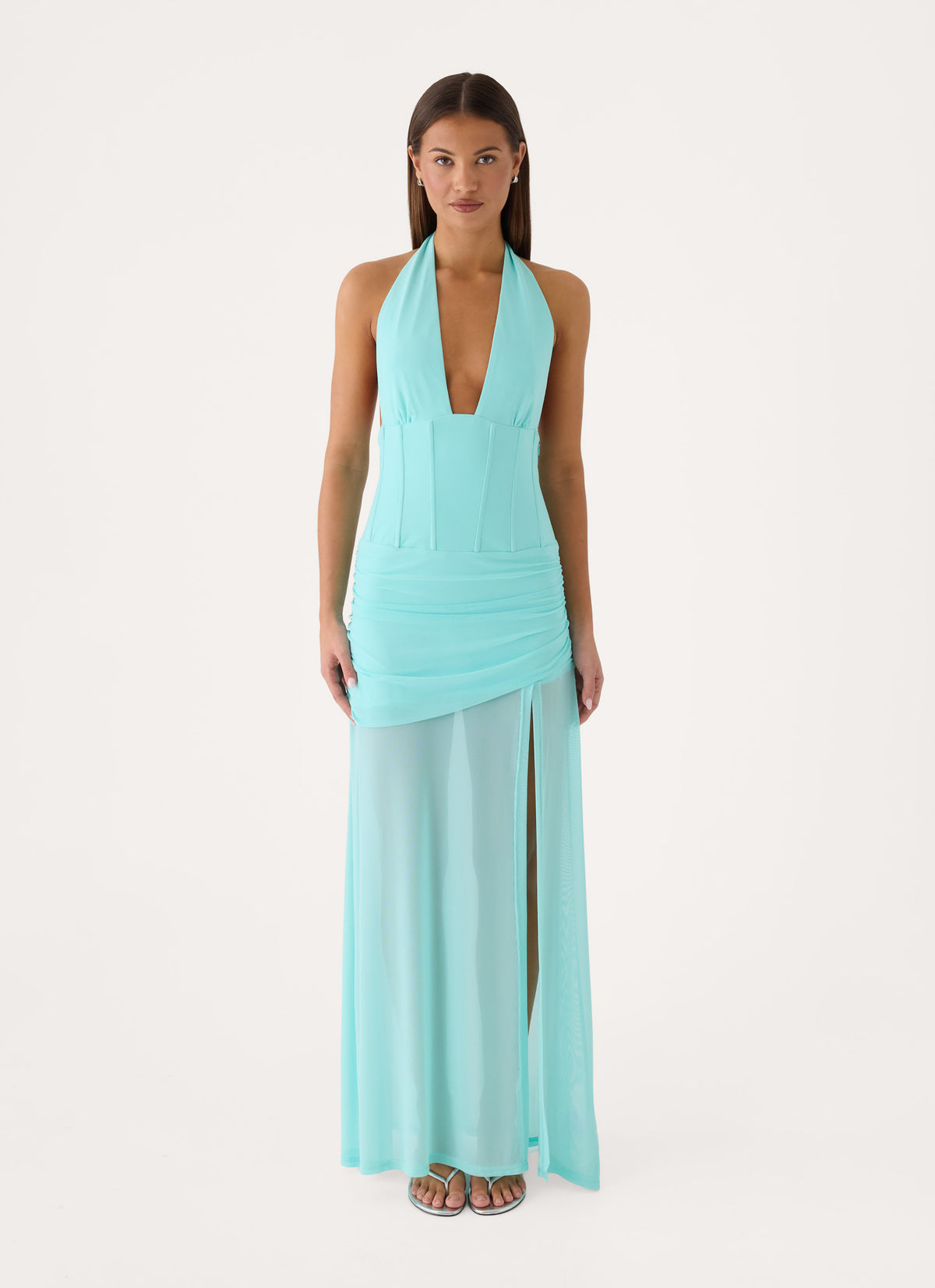 Lia Maxi Dress - Aqua