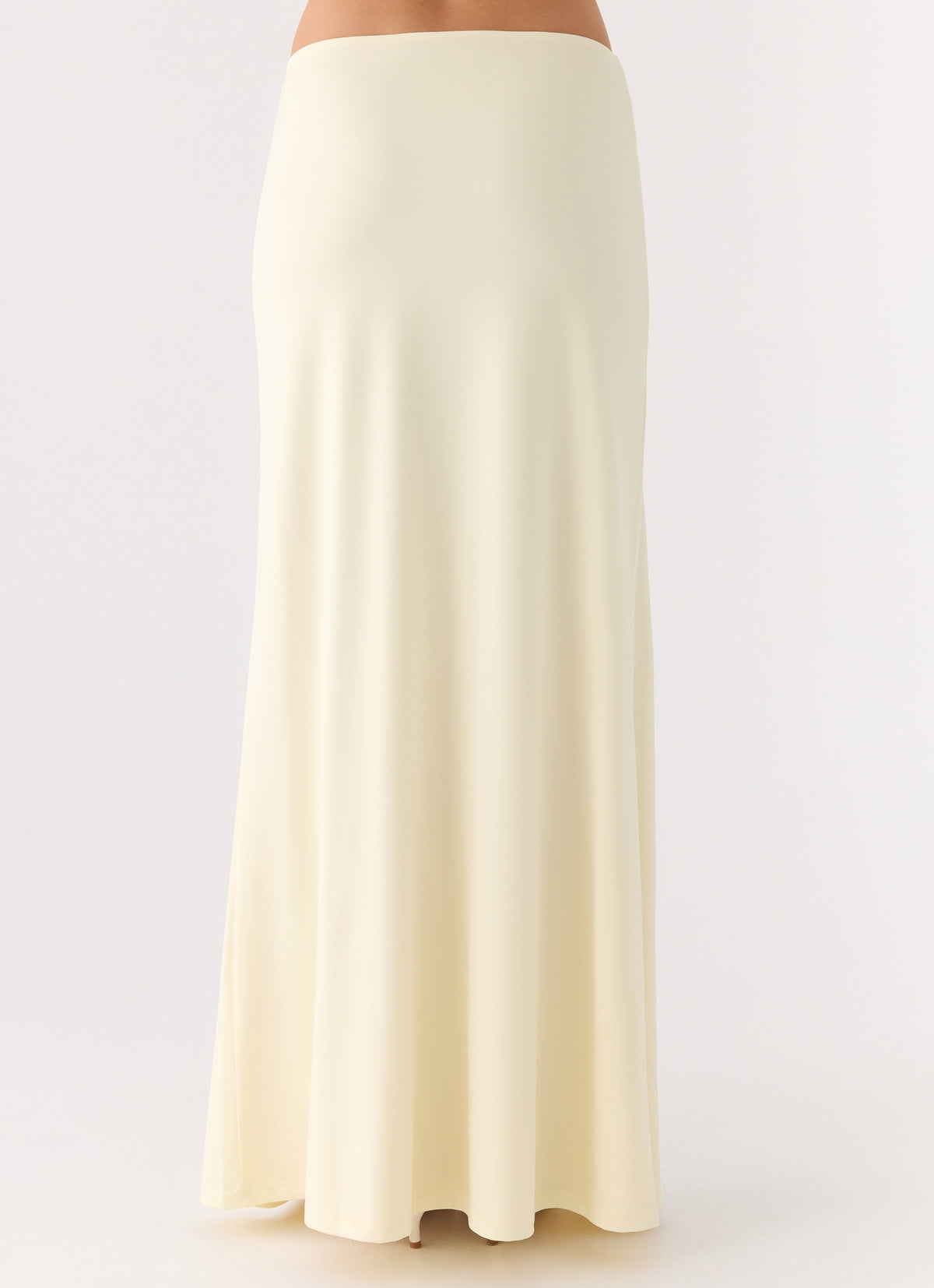 Like A Flower Maxi Skirt - Lemon Yellow