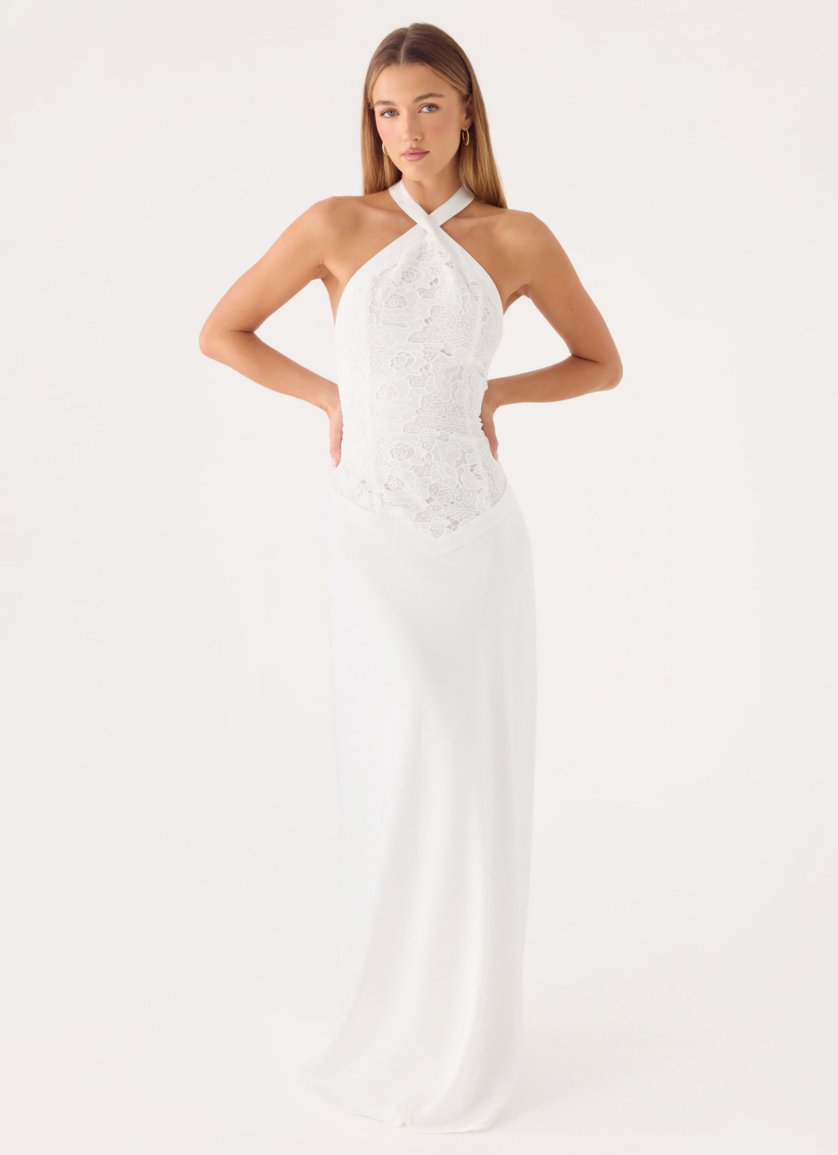 Lilas Maxi Dress - White
