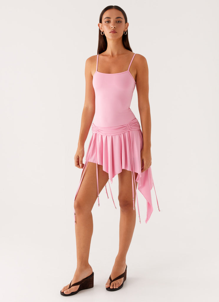Lino Mini Dress Baby Pink 6