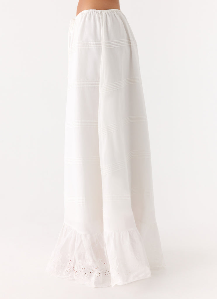 Lior Cotton Maxi Skirt - White