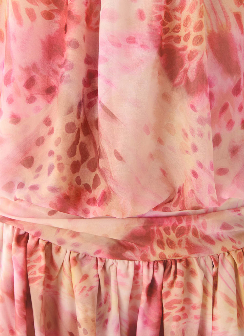 Lioras Strapless Maxi Dress - Botanic Cheetah