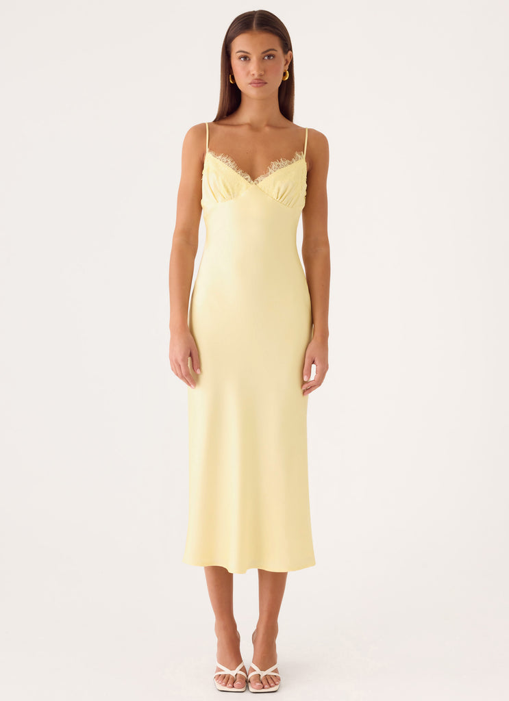 Lisette Midi Dress - Yellow