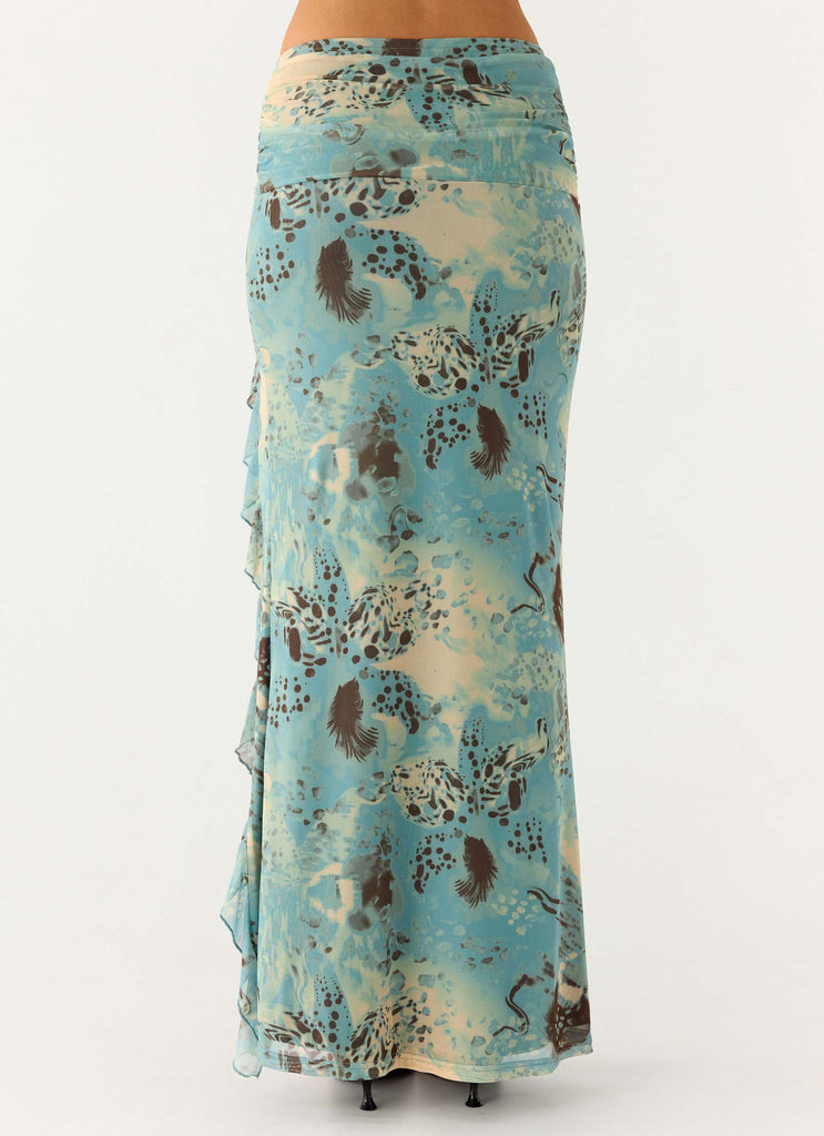 Lloyd Maxi Skirt - Aqua Blur