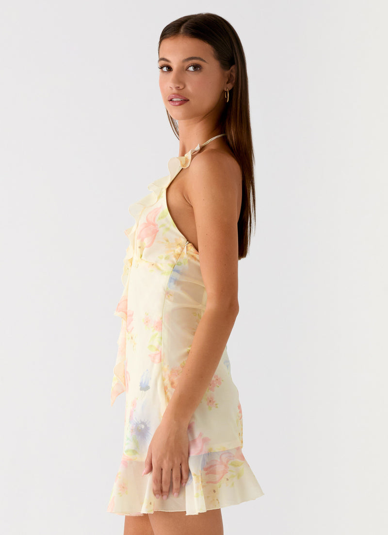 Log In Mini Dress - Spring Meadow