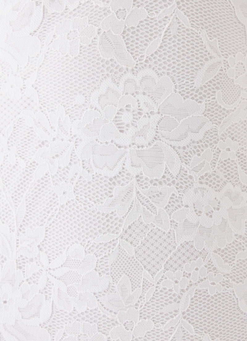 Love Street Lace Midi Dress - White