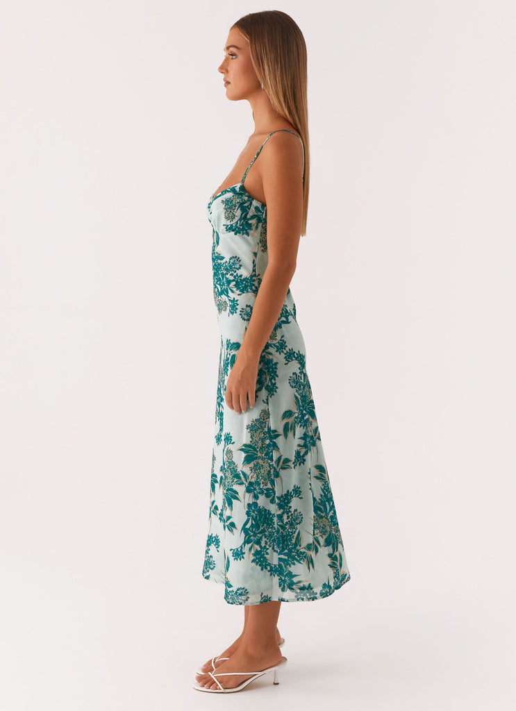on cloud nine midi dress green Army Green Midi Dress MAEBRY