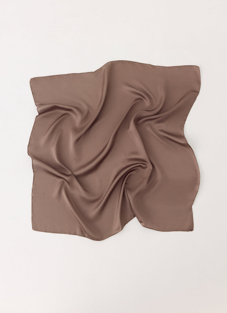 Lover Vibes Head Scarf - Chocolate