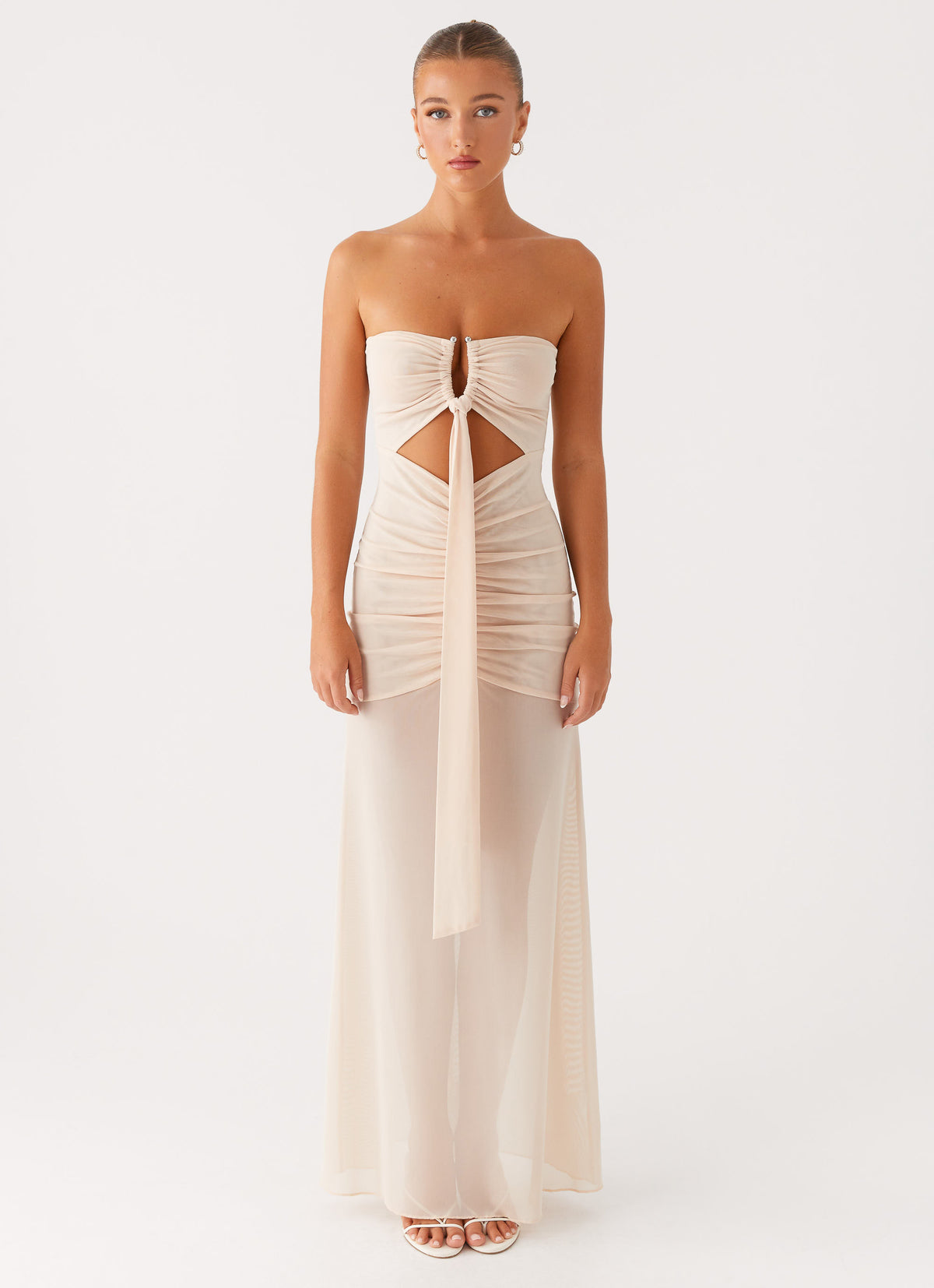 Lovie Maxi Dress Beige 1