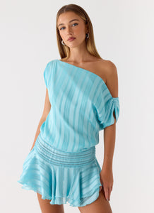 Lowey Mini Dress - Pale Blue