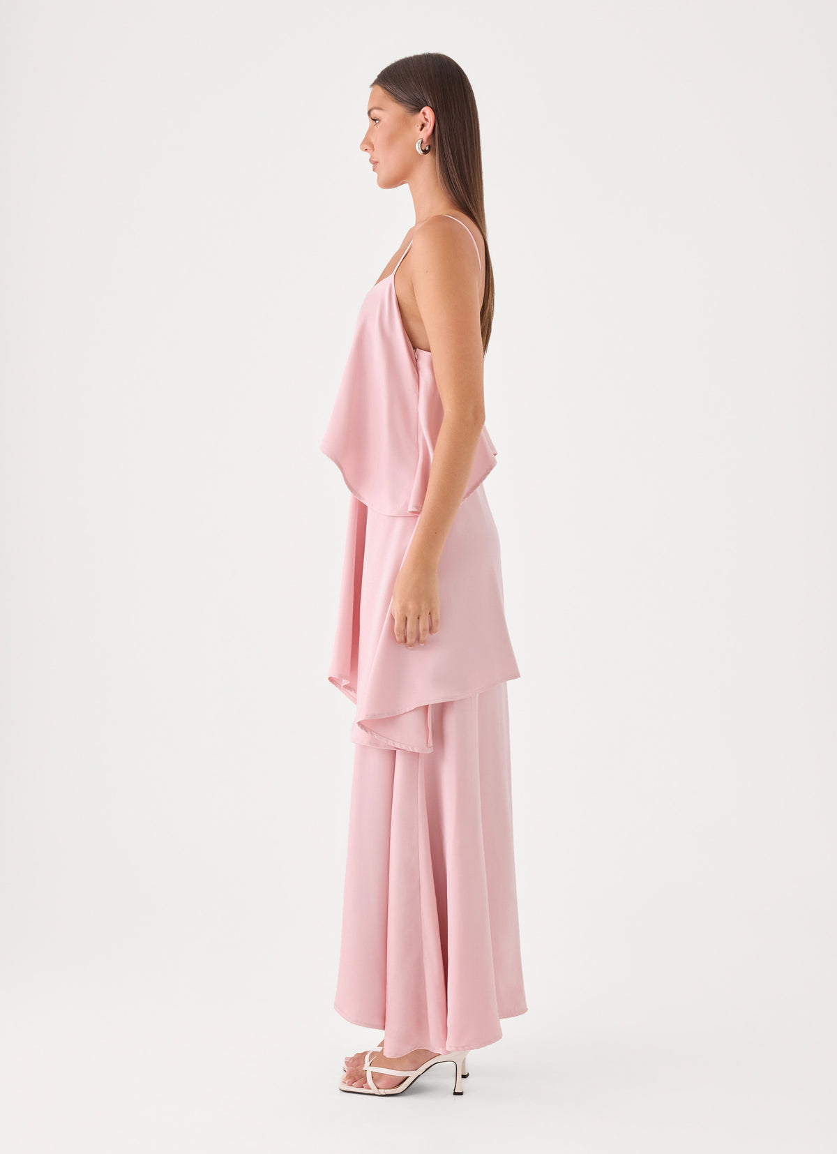 Lucy Tiered Maxi Dress - Soft Pink