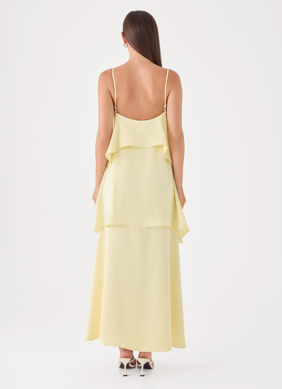 Lucy Tiered Maxi Dress - Yellow