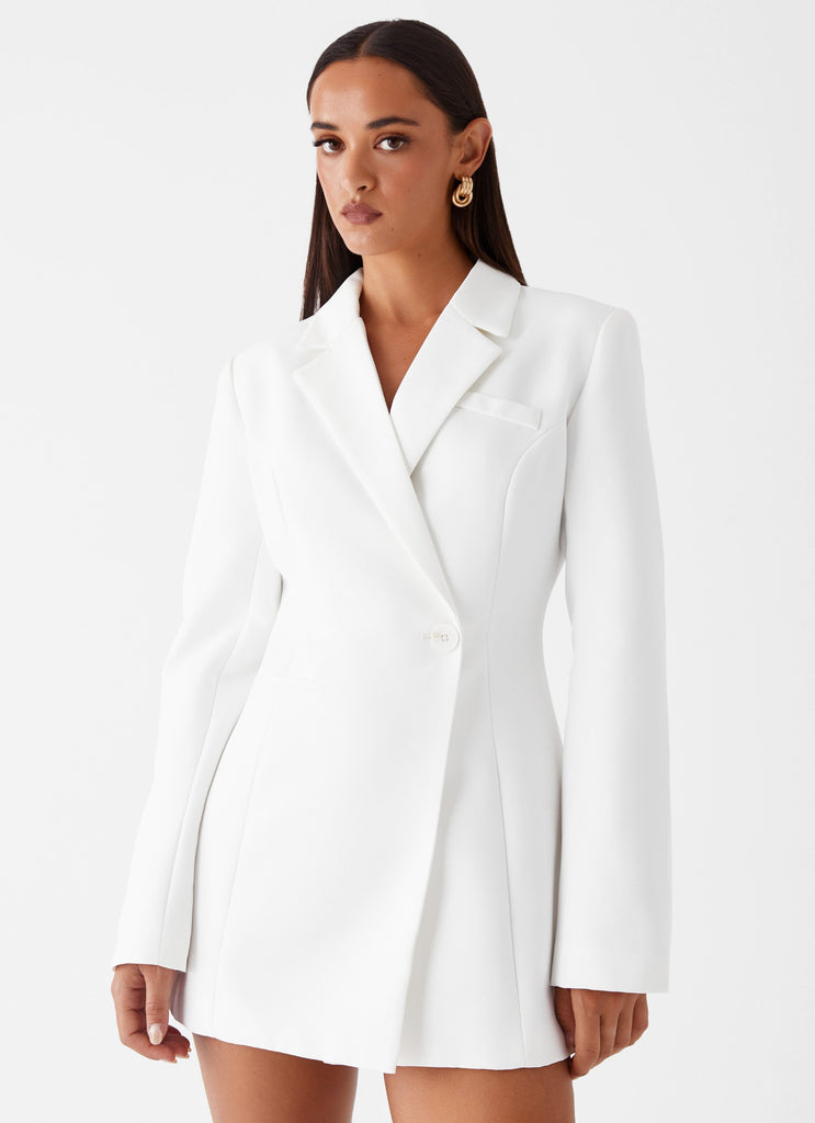 Lydia Blazer Mini Dress - Ivory