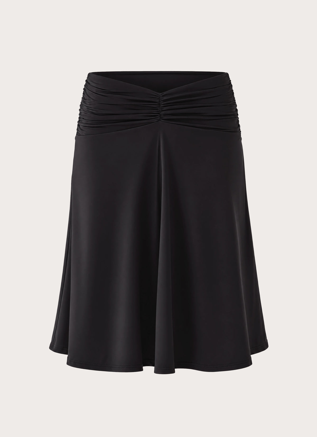 Madelyne Jersey Midi Skirt - Black