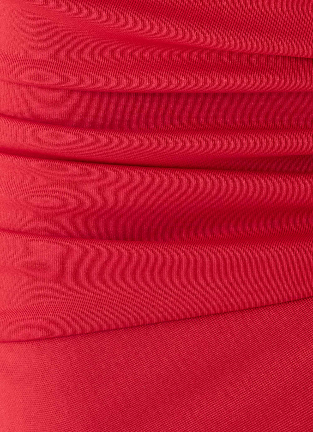 Madelyne Jersey Midi Skirt - Chilli Red