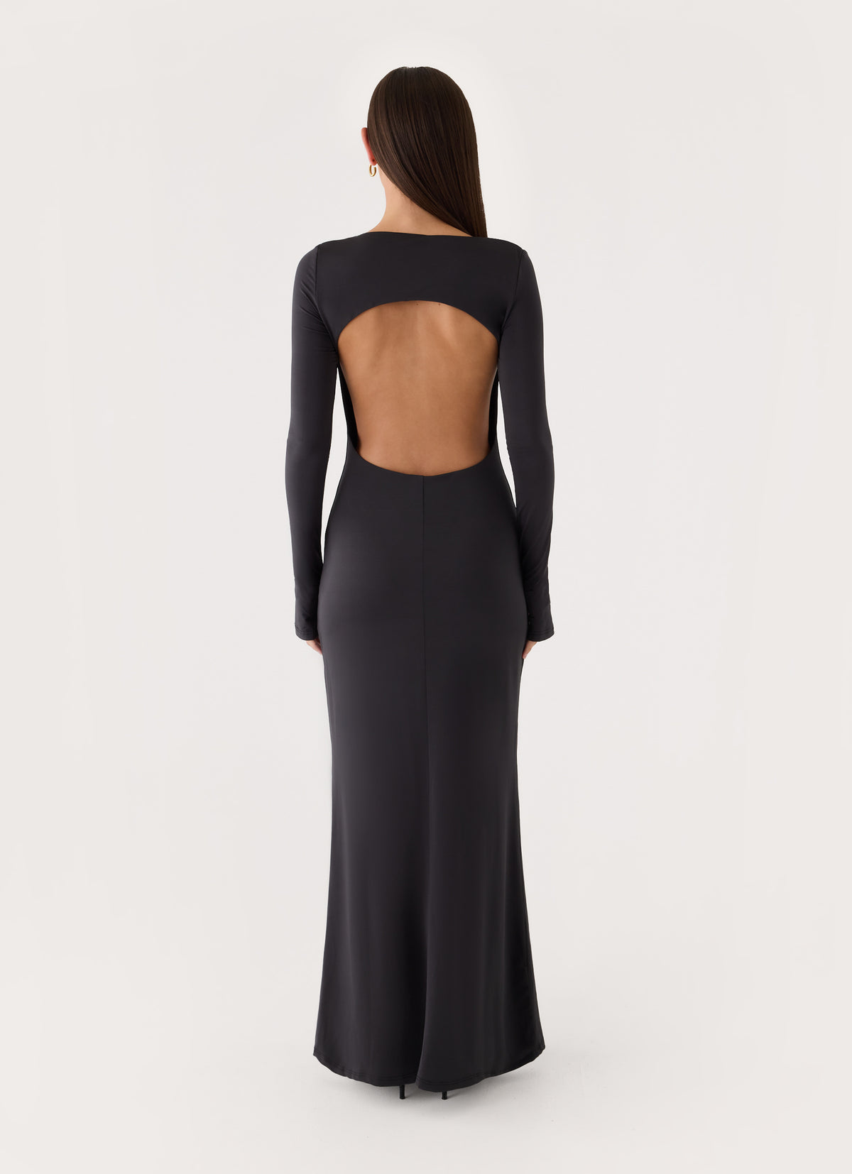 Main Event Keyhole Maxi Dress - Black