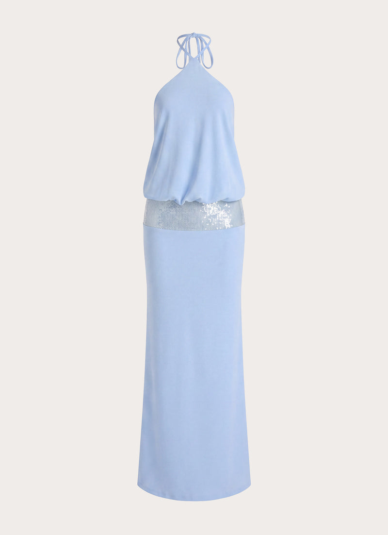 Marcie Halter Maxi Dress - Powder Blue