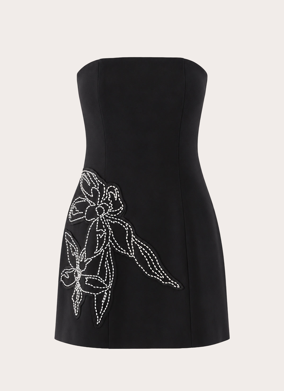 Marta Strapless Mini Dress - Black