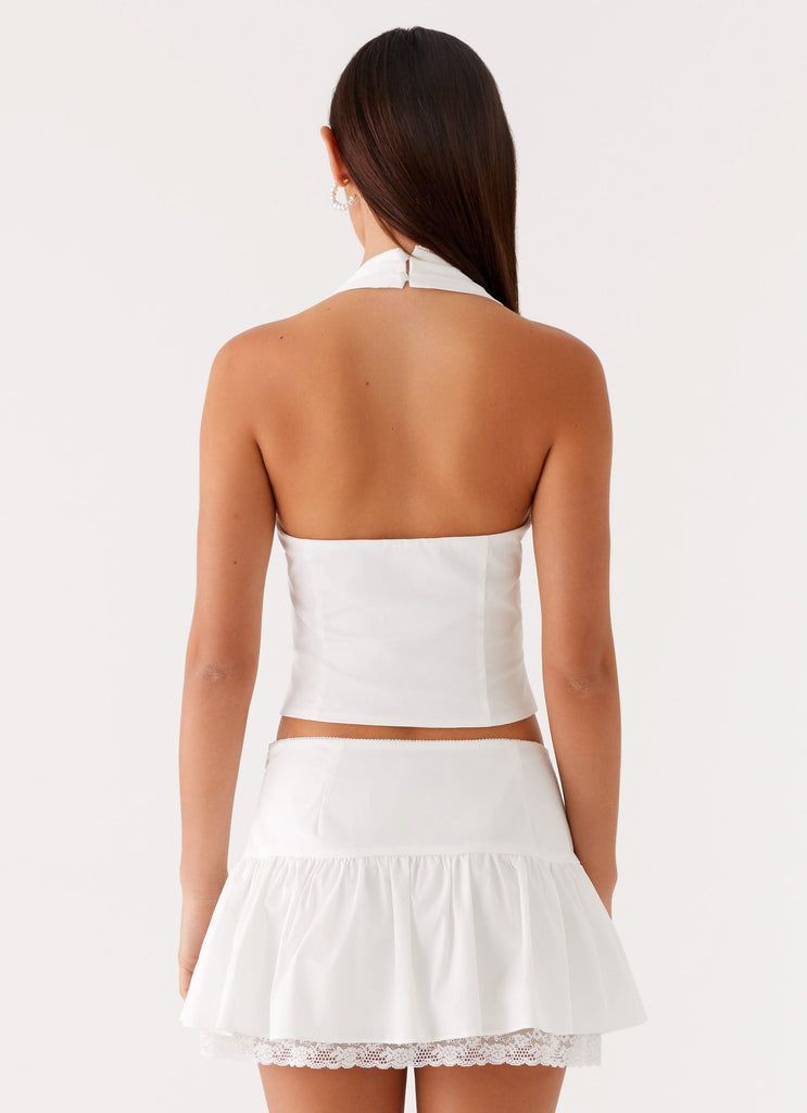 Mavis Halter Top White 3 Peppermayo