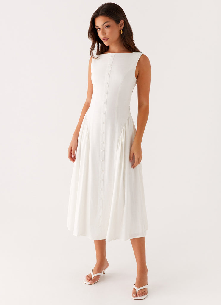 Maylah Midi Dress - White