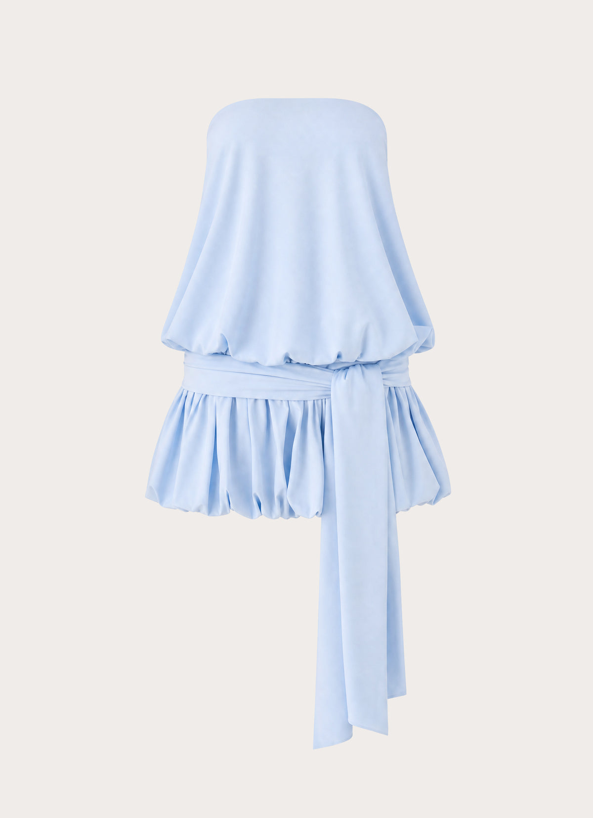 Mazie Strapless Mini Dress - Powder Blue