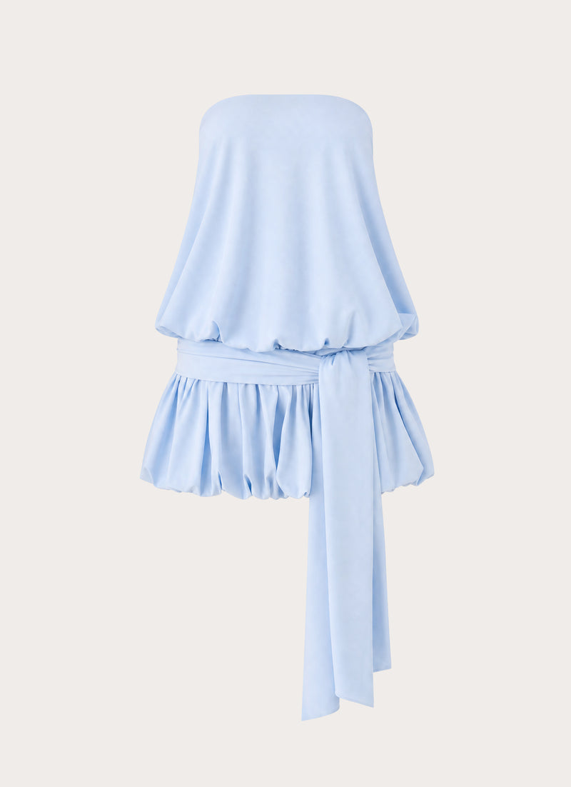 Mazie Strapless Mini Dress - Powder Blue