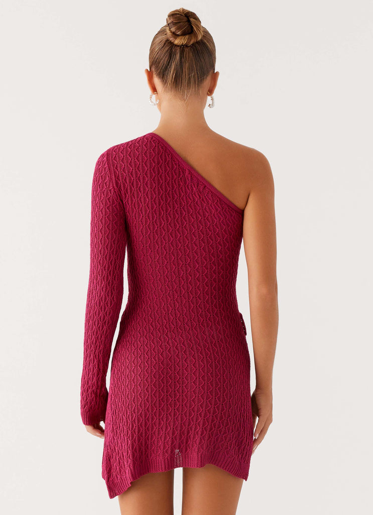 Medda Knit Mini Dress Hot Pink 3