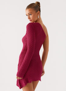 Medda Knit Mini Dress Hot Pink 5