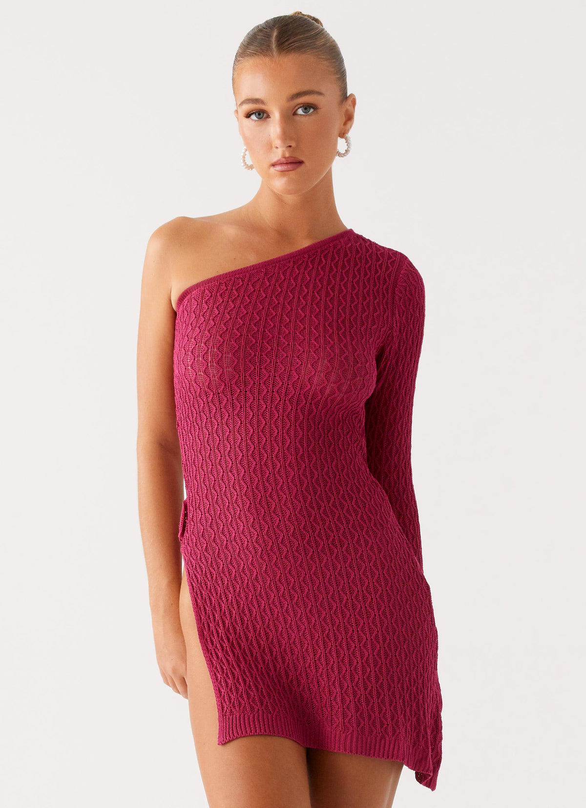 Medda Knit Mini Dress Hot Pink 6