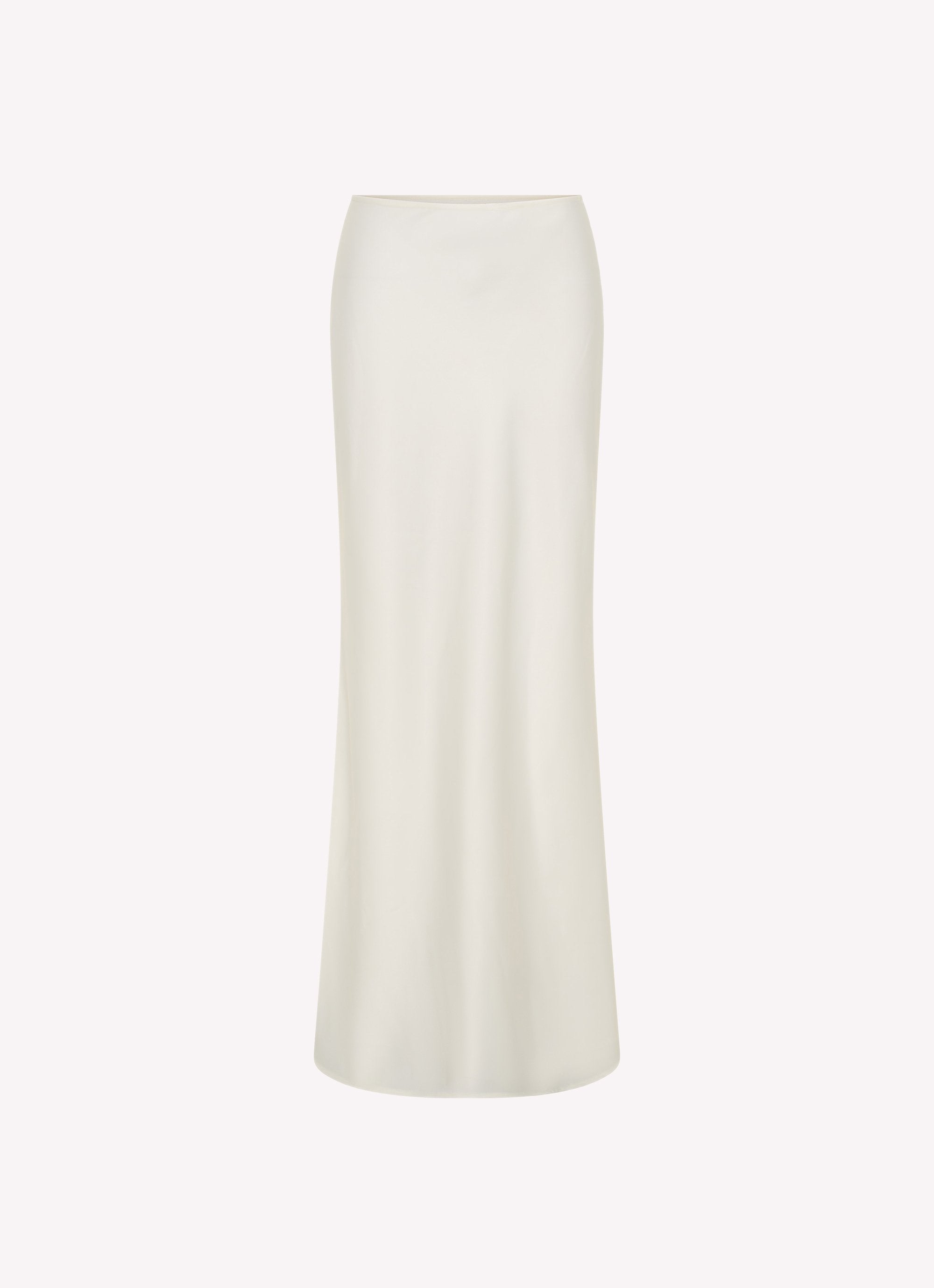 Mina Satin Maxi Skirt White – Peppermayo1