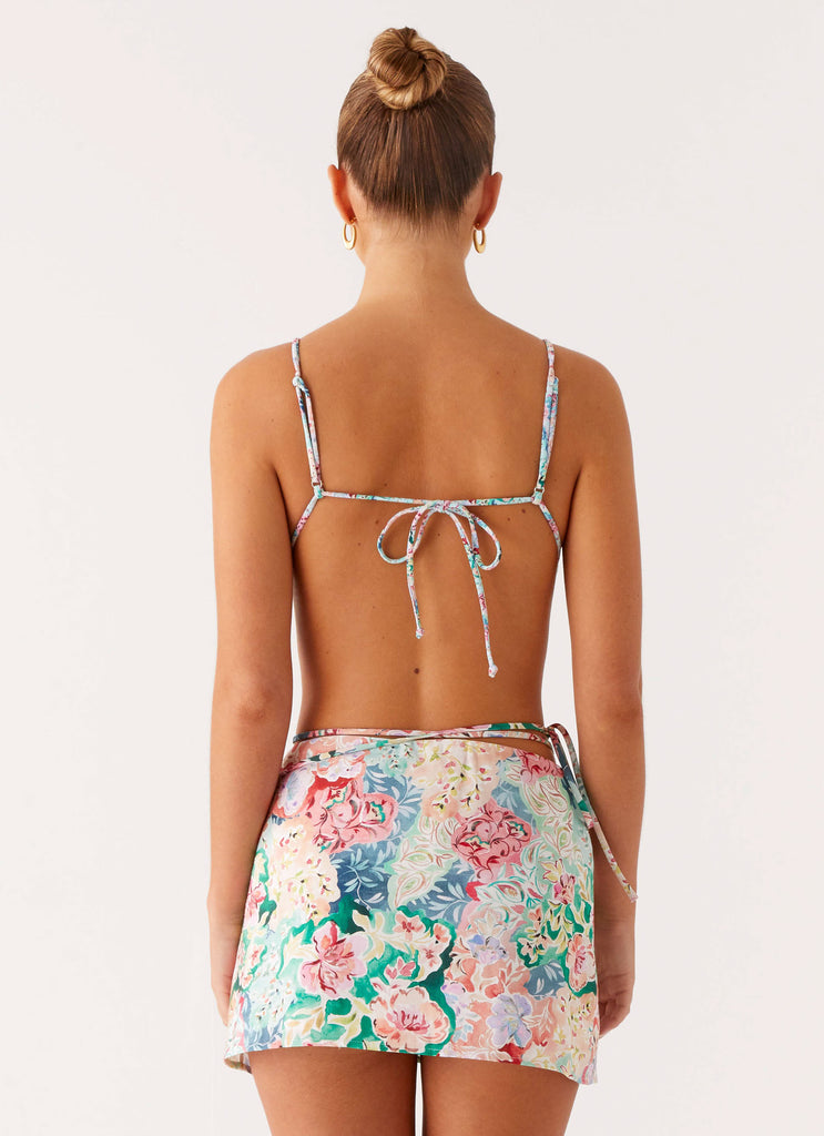 Miradelle Wrap Mini Skirt - Santorini Floral