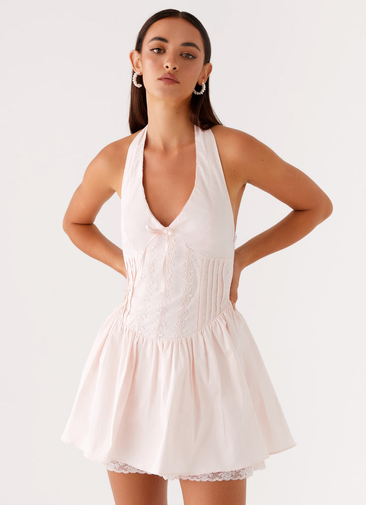 Moira Mini Dress Pink 4 Peppermayo