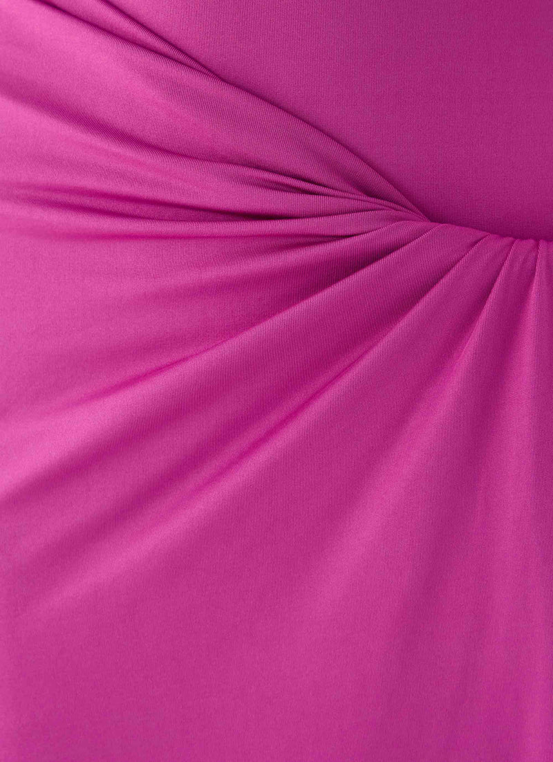 Mokono Halter Wrap Maxi Dress - Mulberry Pink