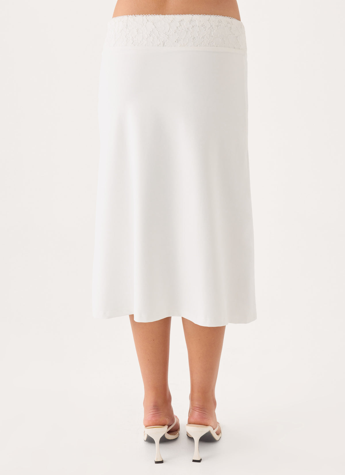 Moments Midi Skirt - White