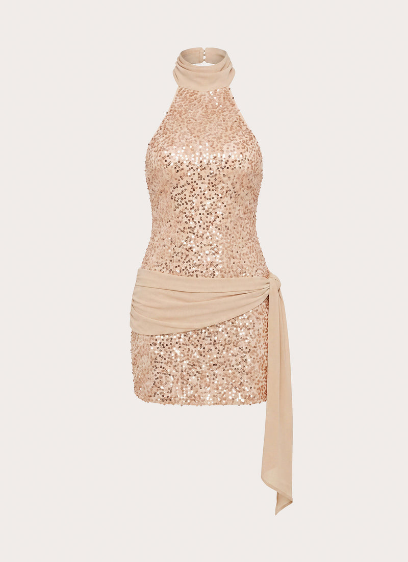 Monica Mini Dress - Nude