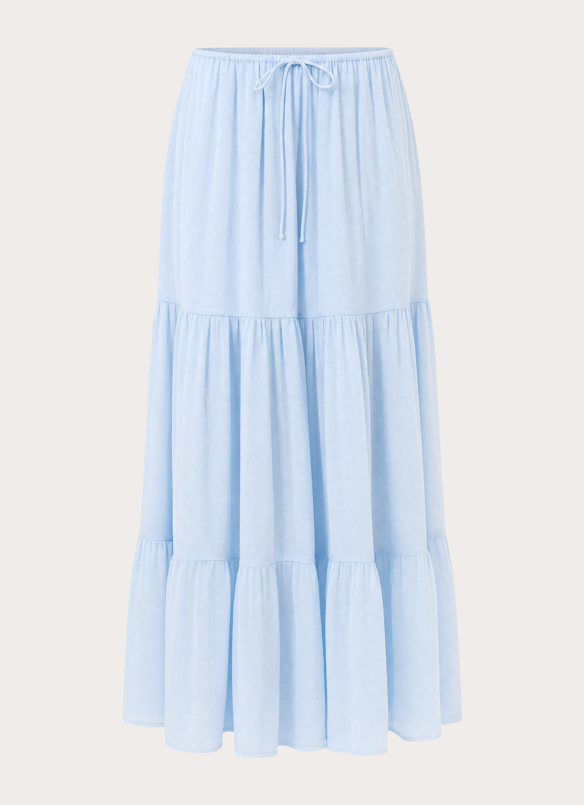 Morino Tiered Maxi Skirt - Blue