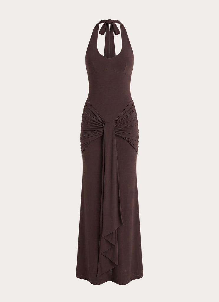 Myrhee Maxi Dress - Chocolate