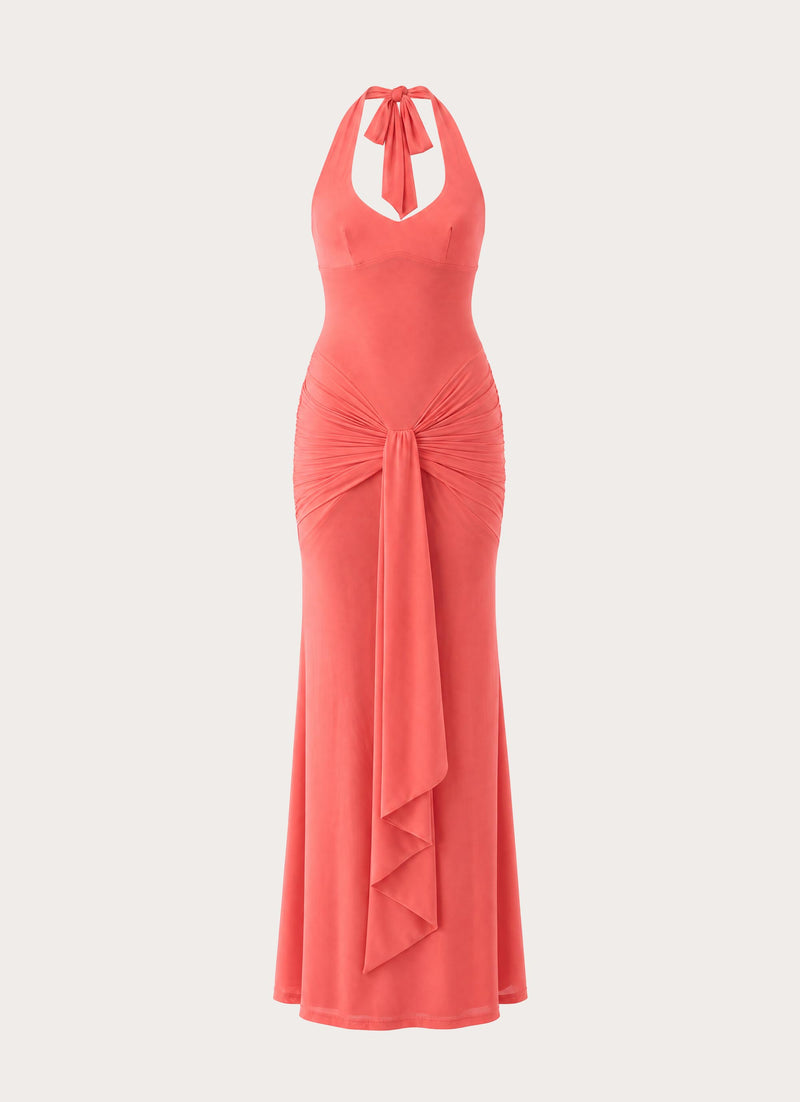 Myrhee Maxi Dress - Coral
