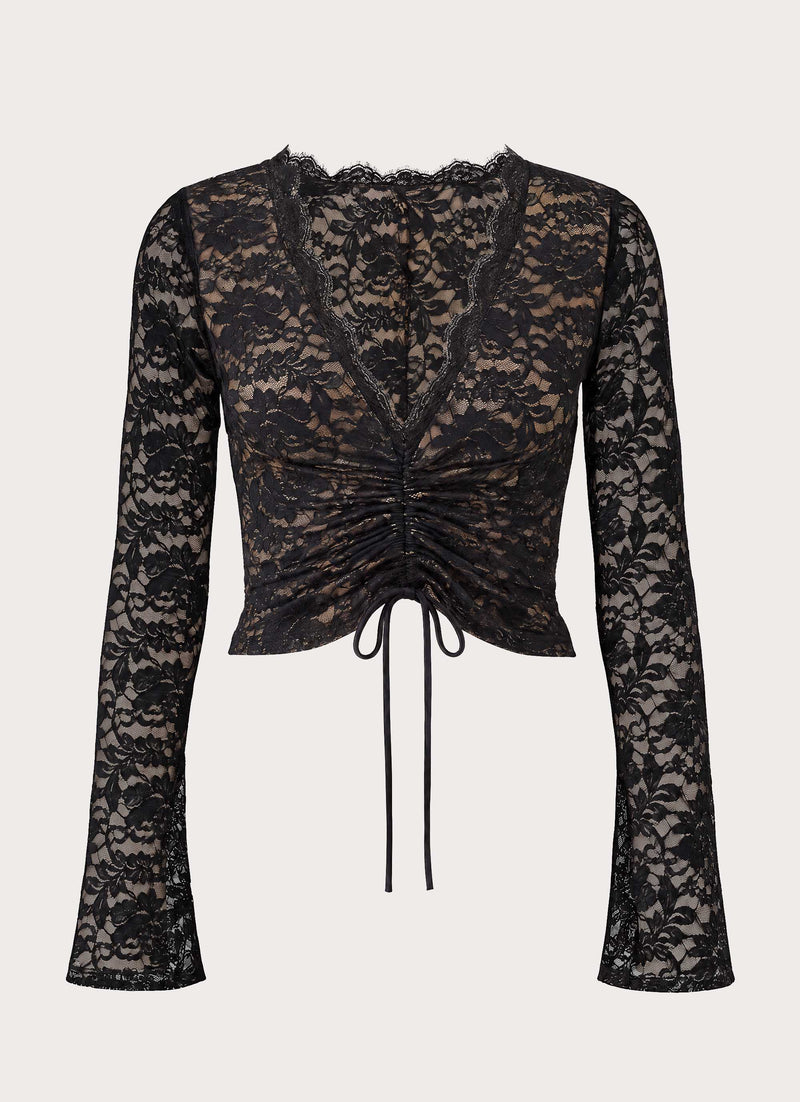 Noella Long Sleeve Top - Black