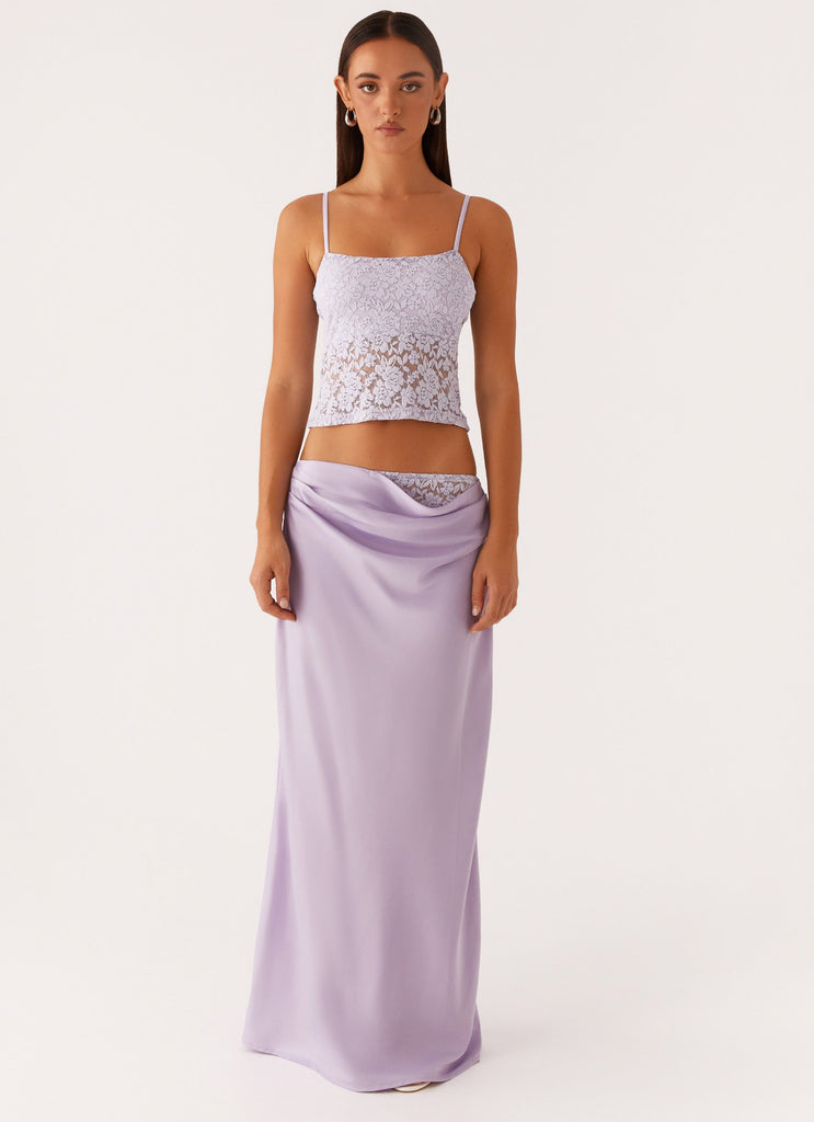 Nancy Lace Top - Lilac