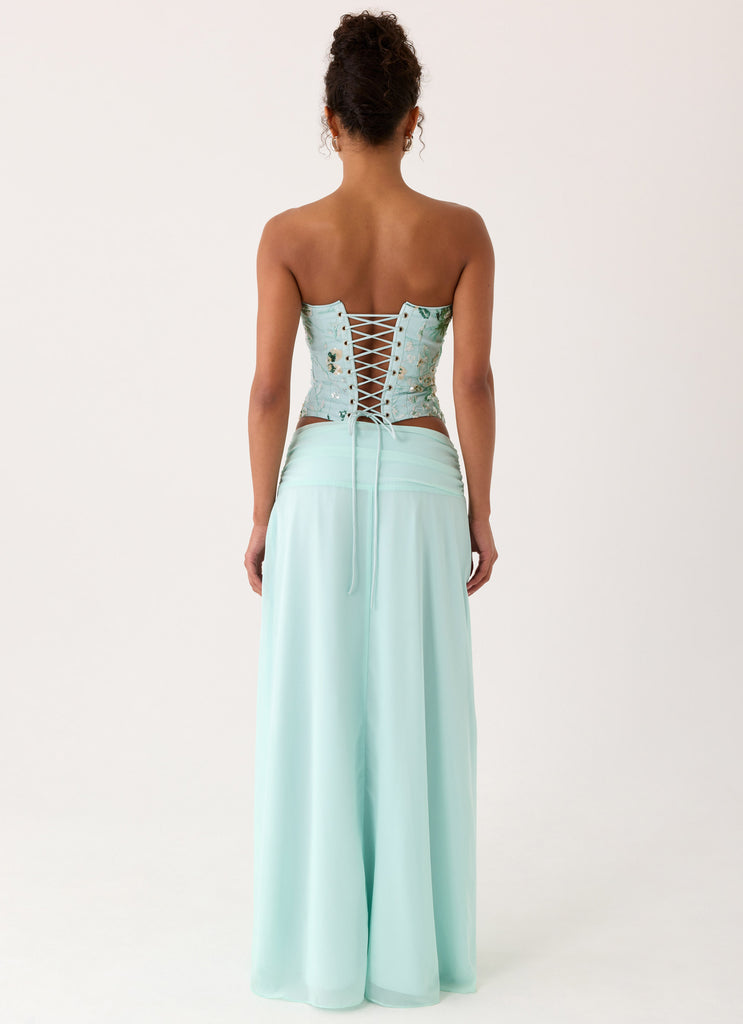 Natalya Maxi Skirt - Pistachio