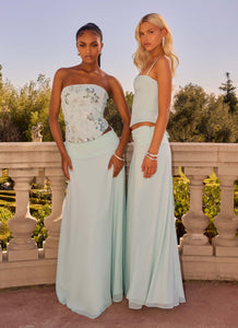 Natalya Maxi Skirt - Pistachio