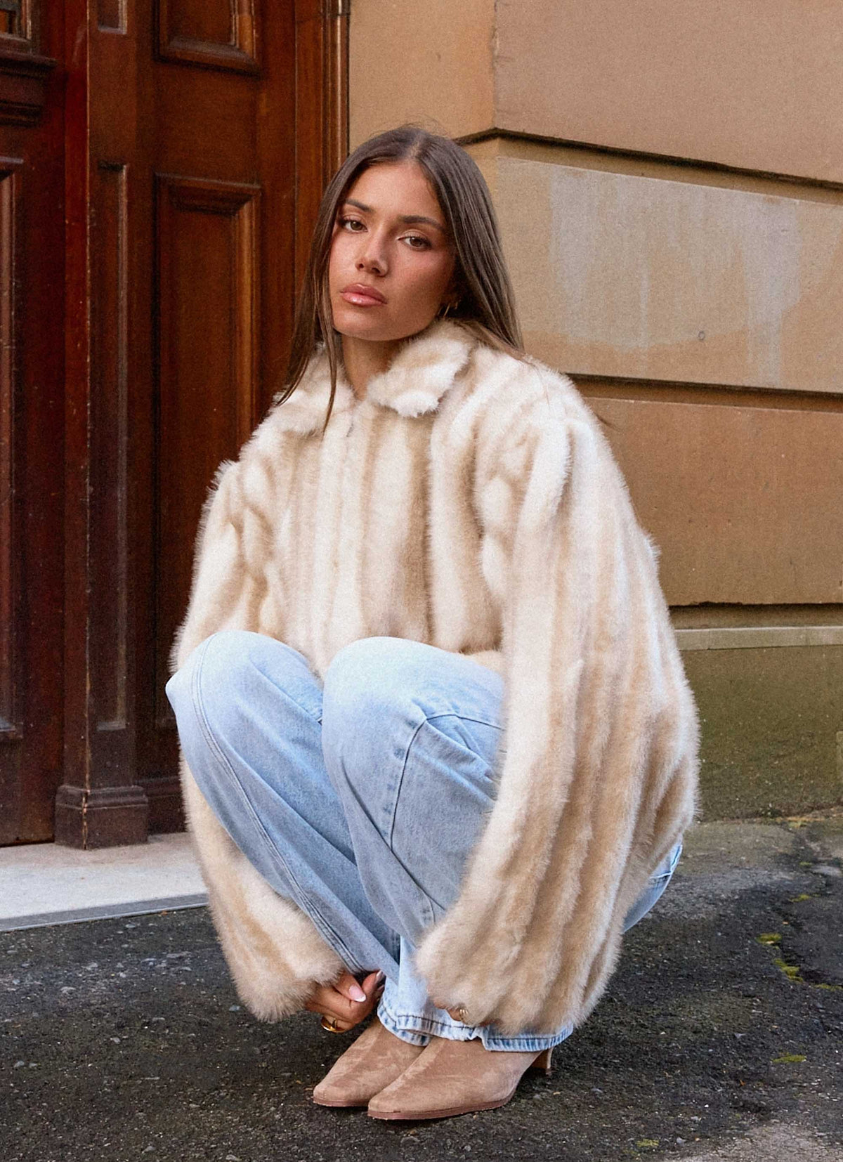 Naylor Faux Fur Jacket - Blonde