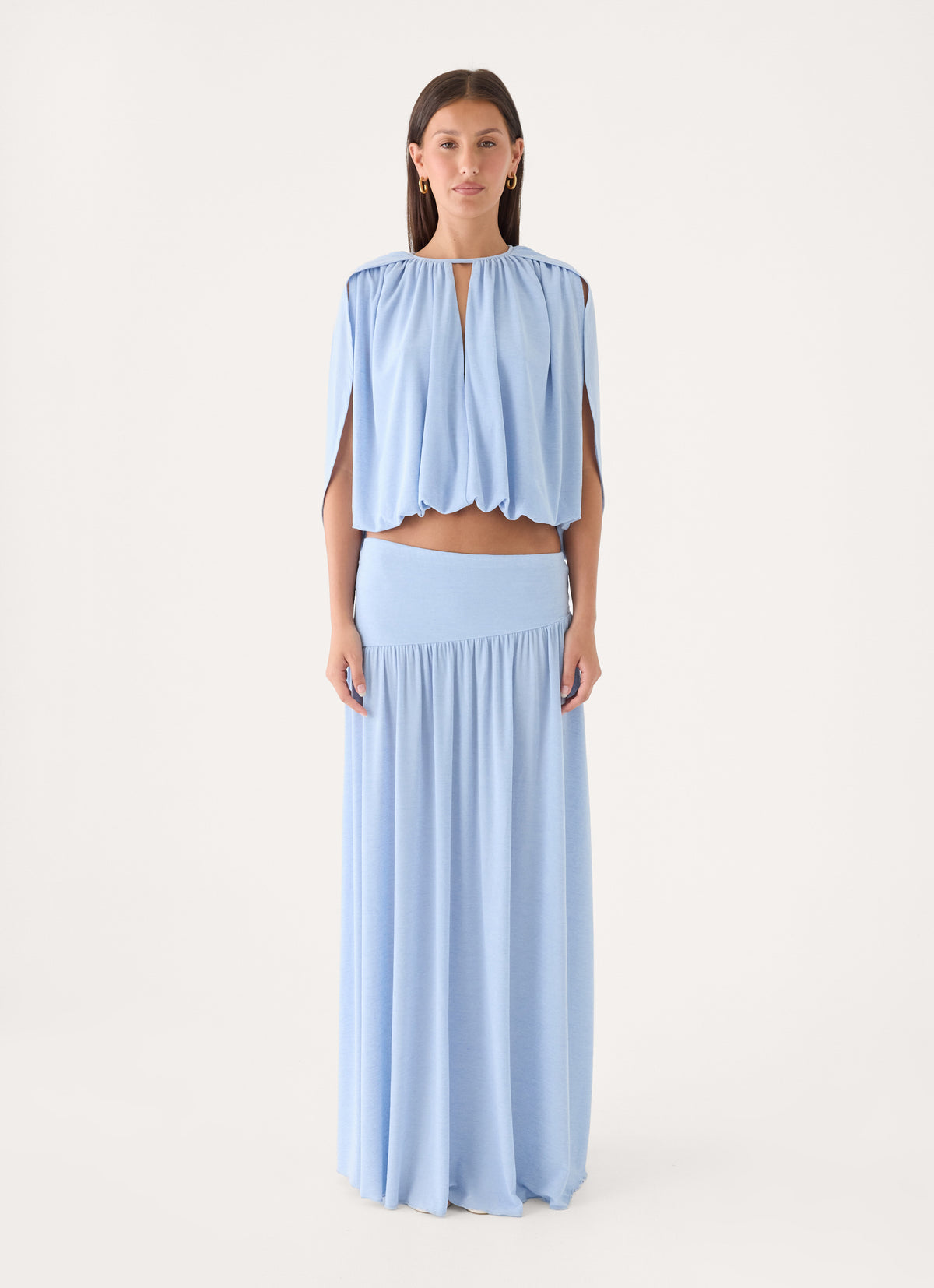 Nilima Draped Top - Blue