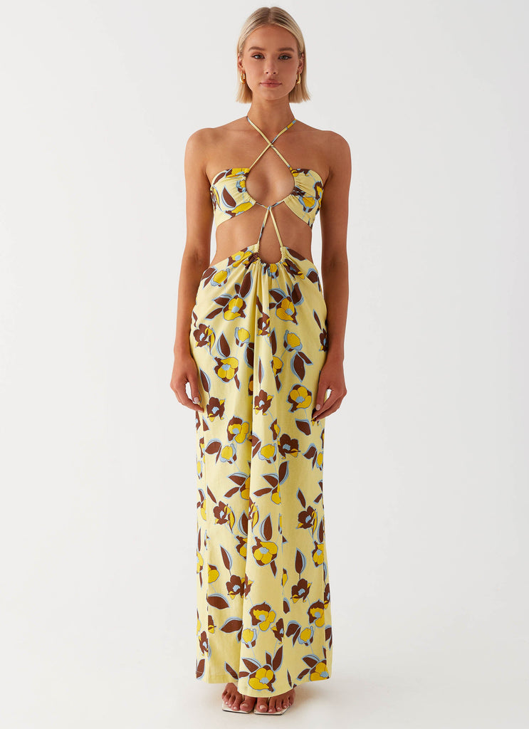 Nora Linen Maxi Dress - Primrose