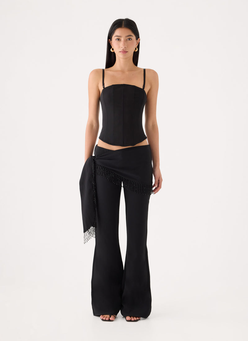 Nymeria Sash Pant - Black
