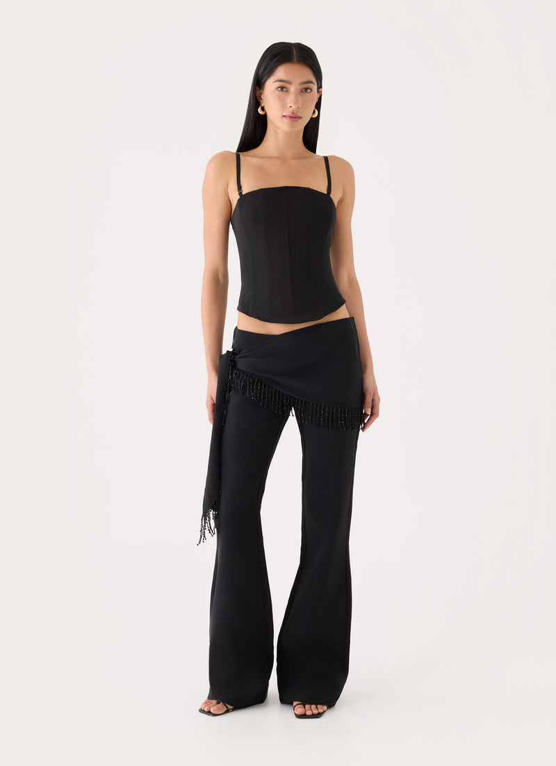 Nymeria Sash Pant - Black