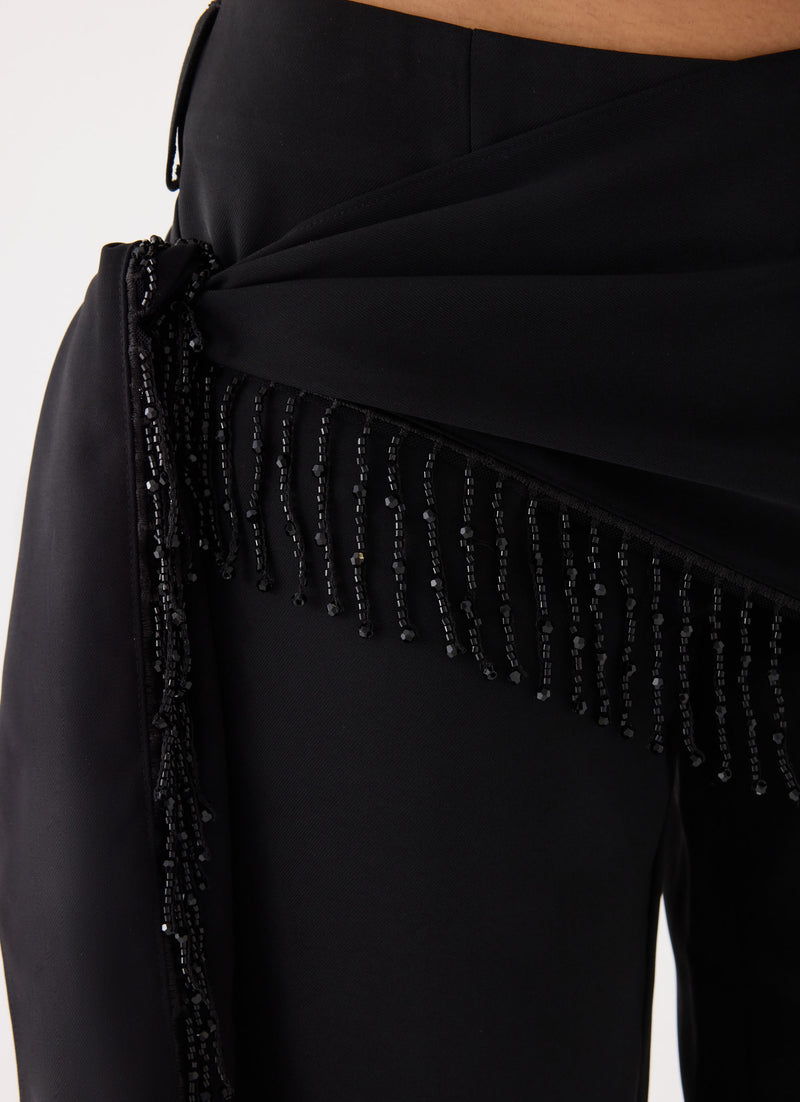 Nymeria Sash Pant - Black
