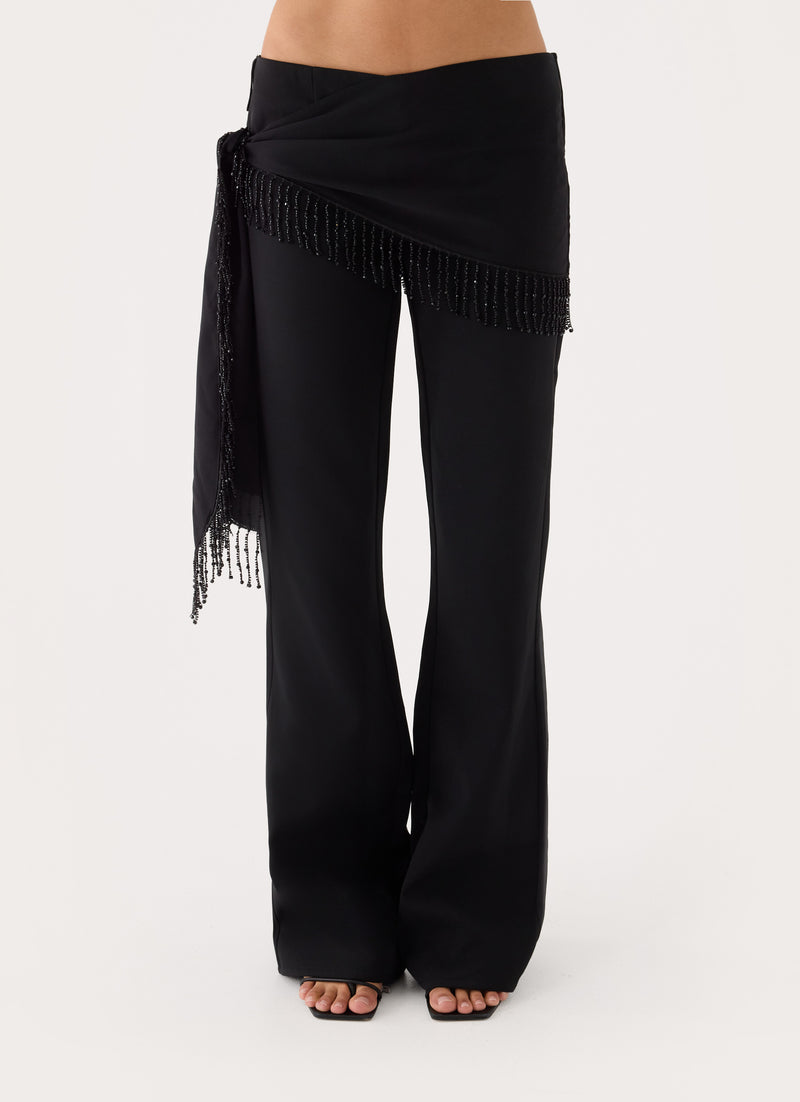 Nymeria Sash Pant - Black